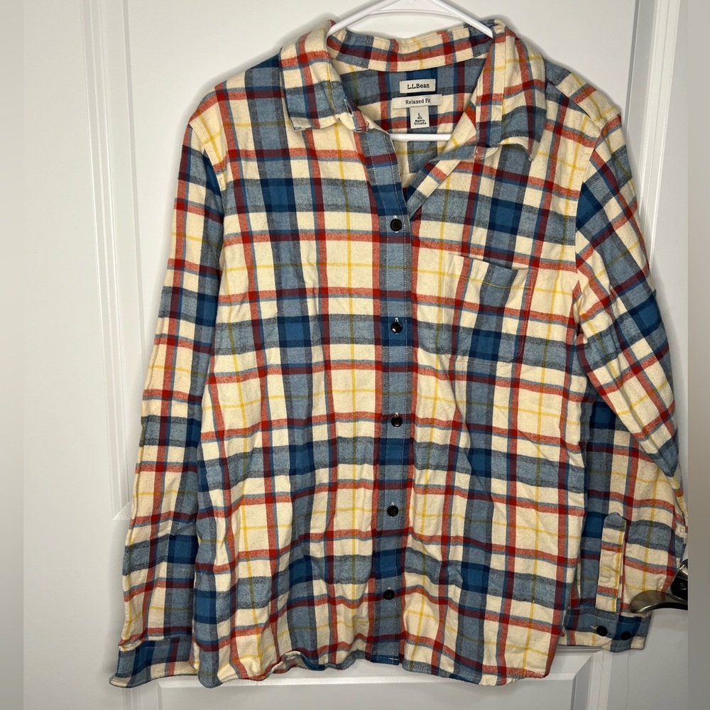 L.L. Bean Multicolor Plaid Shirt